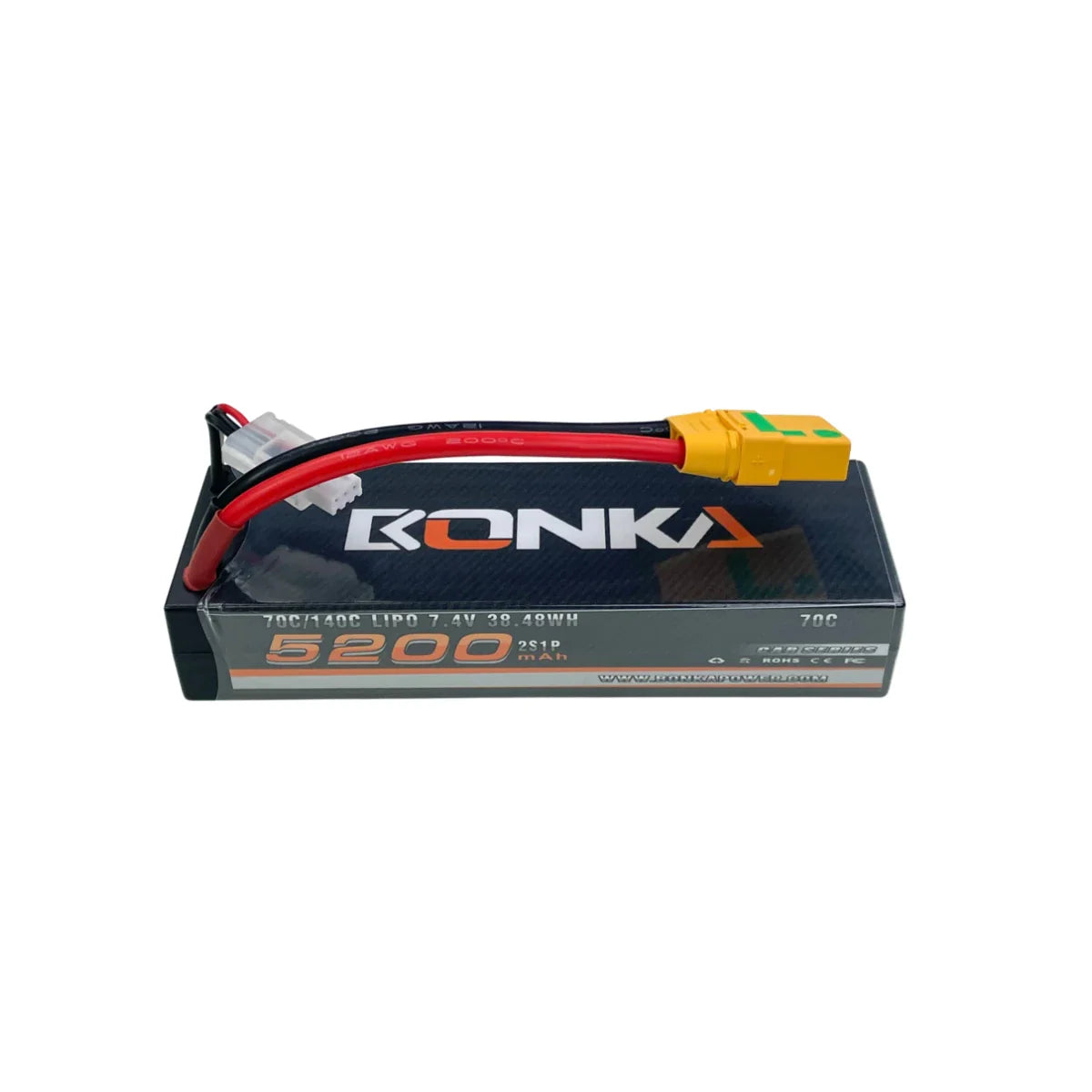 Bonka 2S 5200mAh 7,4V 70C Hardcase XT90 Antiblitz LiPo Akku