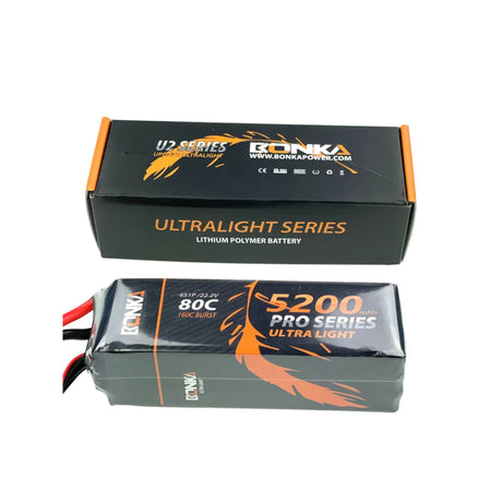 Bonka Lipo Akku 5200mAh 80C 22,2V XT90 Antiblitz