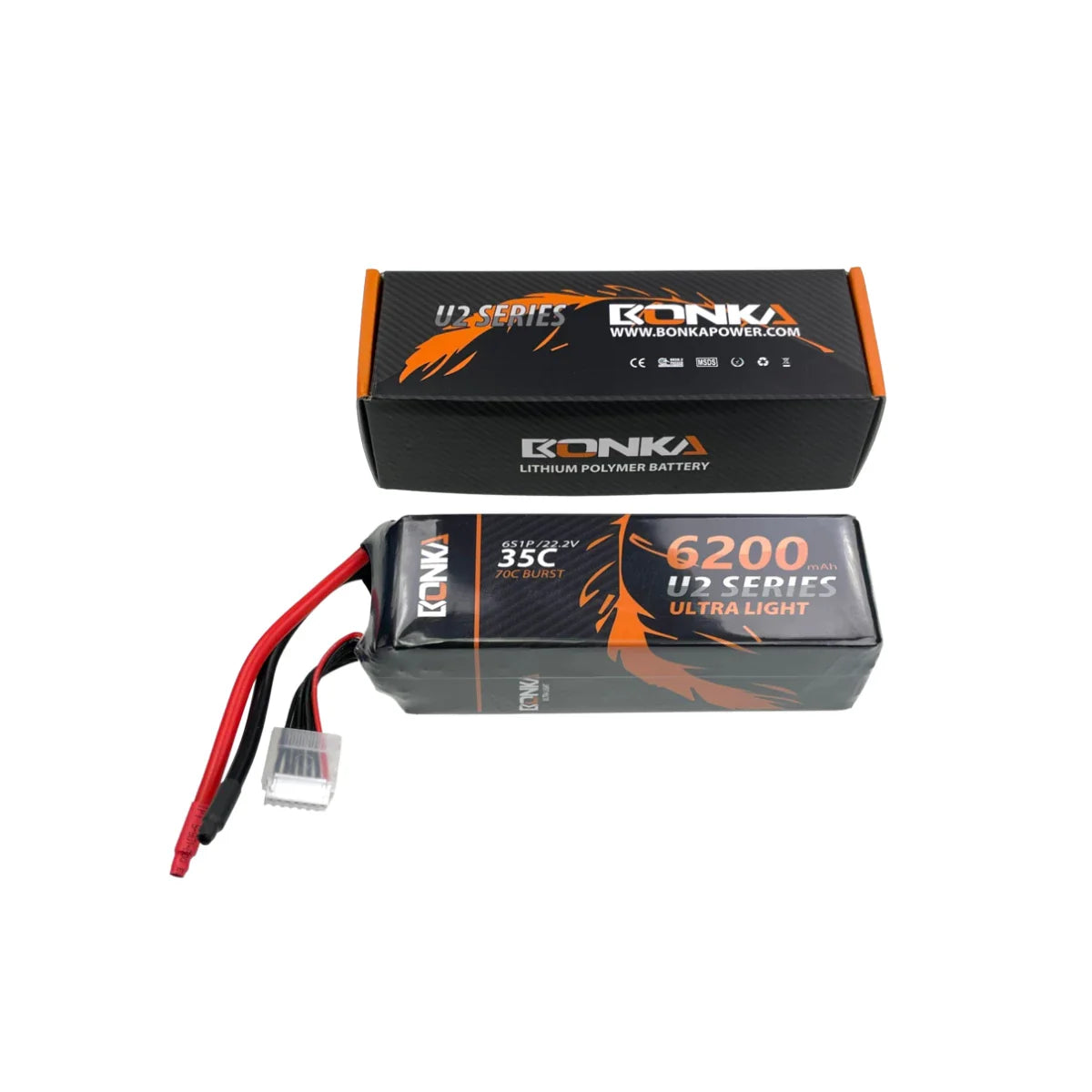 Bonka Lipo Akku 6200mAh 22,2V 6S 35C