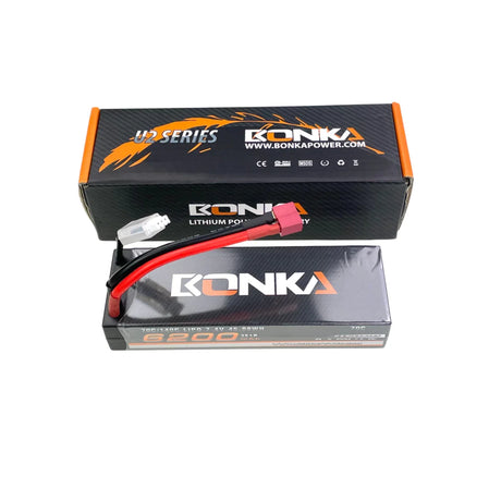 Bonka 2S 6200mAh 7,4V 70C Hardcase DEAN Lipo Akku