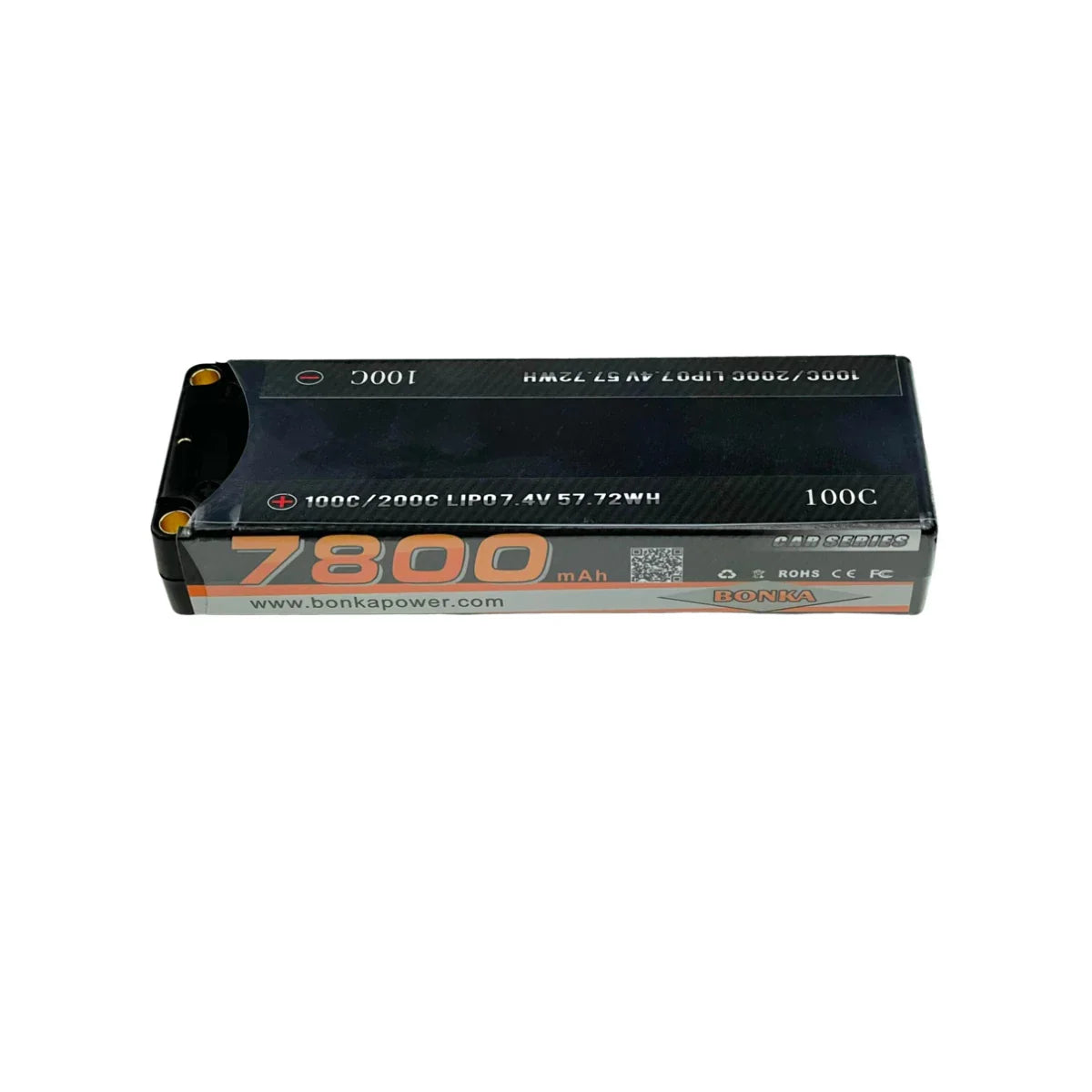 Bonka Lipo Akku 7800mAh 7,4V 100C Hardcase 5mm Anschluss