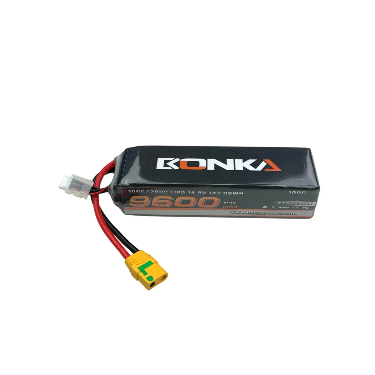 Bonka Lipo Akku 9600mAh 14,8V 100C Softcase XT90 Antiblitz