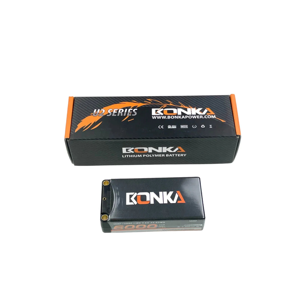 Bonka Lipo Akku HV 6000mAh 7,6V 100C Shorty Hardcase