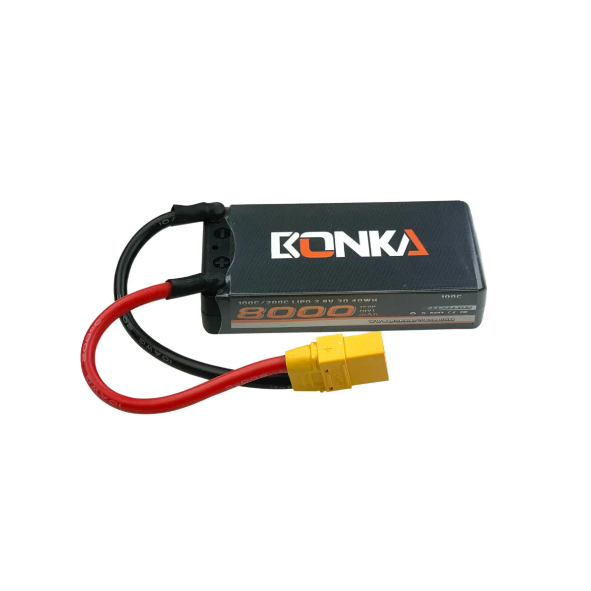 Bonka Lipo Akku HV 8000mAh 3,8V 100C Shorty Hardcase 5mm Bullet