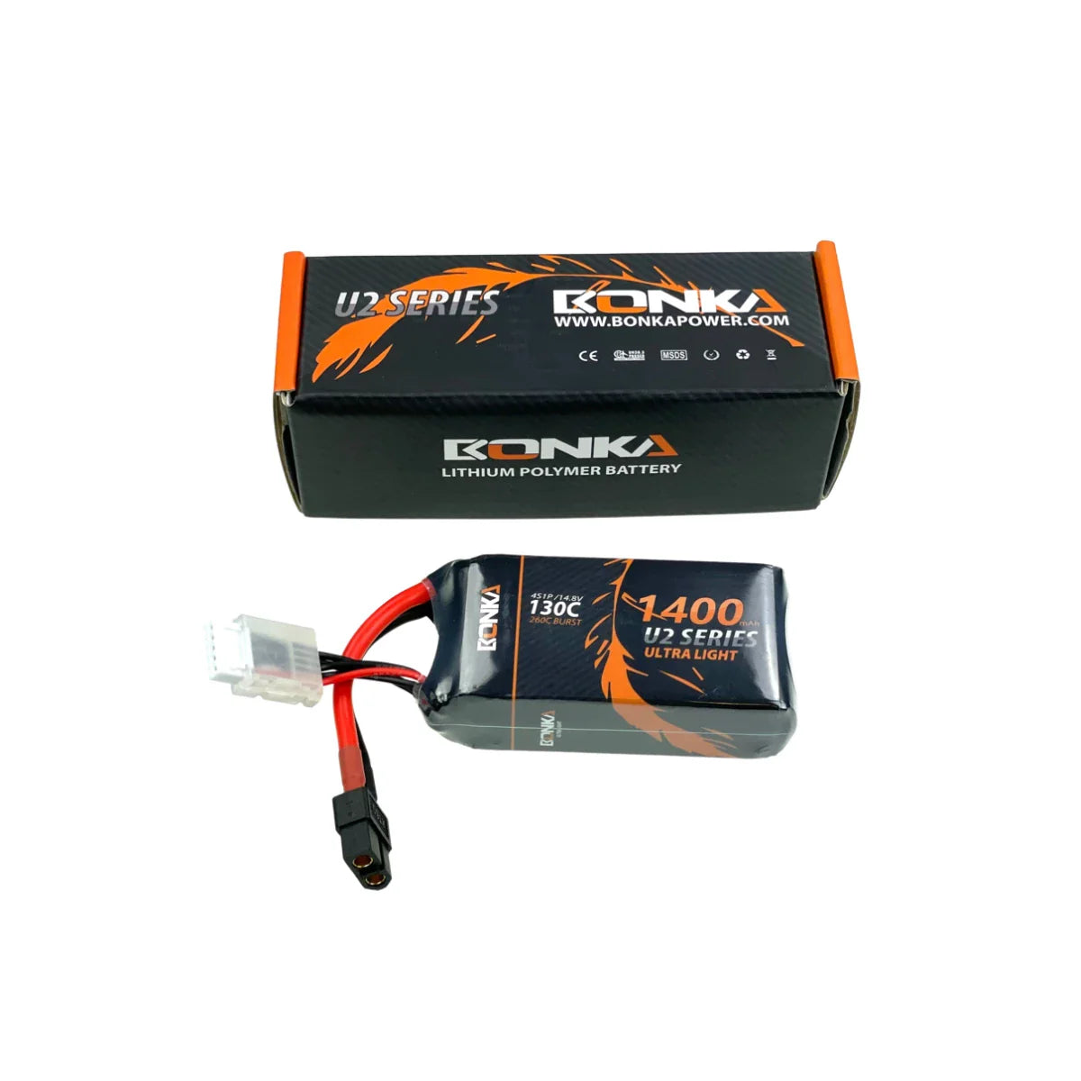 Bonka Lipo Akku1400mAh 14,8V 130C/260C FPV XT60