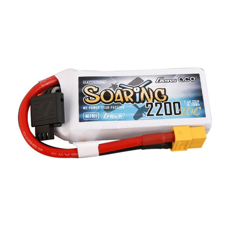 Gens Ace G-Tech Soaring Mini 2200mAh 7,4V 20C 2S1P Lipo Akkupack XT60 - LiPo24.de