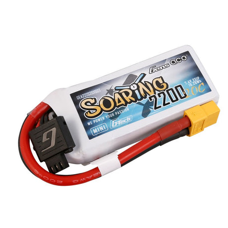 Gens Ace G-Tech Soaring Mini 2200mAh 7,4V 20C 2S1P Lipo Akkupack XT60 - LiPo24.de