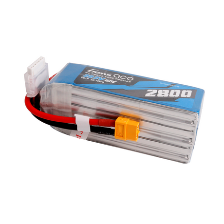 Gens Ace 2800mAh 22,2V 60C 6S1P Lipo Akkupack mit XT60 Stecker - LiPo24.de