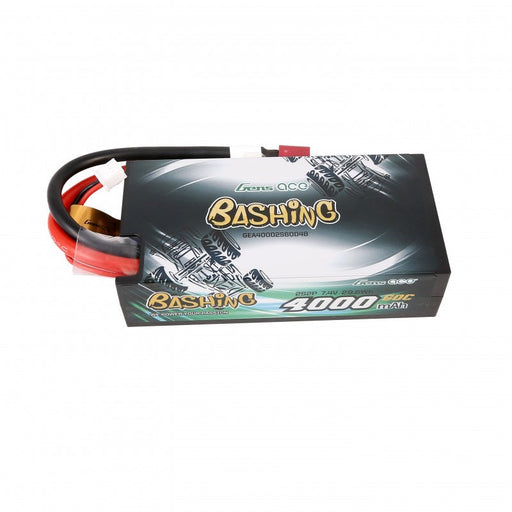 Gens Ace 4000mAh 2S2P 7.4V 60C HardCase 48# Auto Lipo Akku mit T Stecker   LiPo24.de