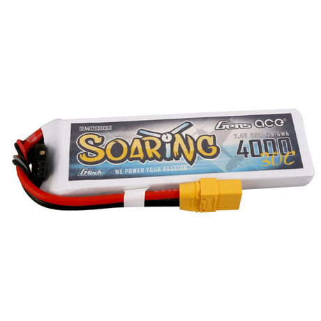 Gens Ace G-Tech Soaring 4000mAh 7,4V 30C 2S1P Lipo-Akkupack XT90 - LiPo24.de