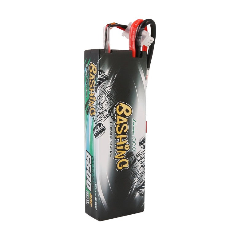 Gens Ace 5500mAh 7.4V 2S1P 60C Auto Lipo Akku Hardcase T-Stecker - LiPo24.de