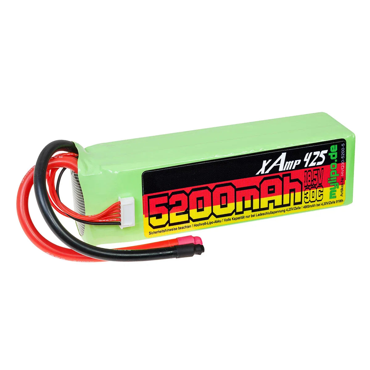 MyLipo HV - Lipo Akku 5200mAh 18,5V 5S 35C/70C - LiPo24.de