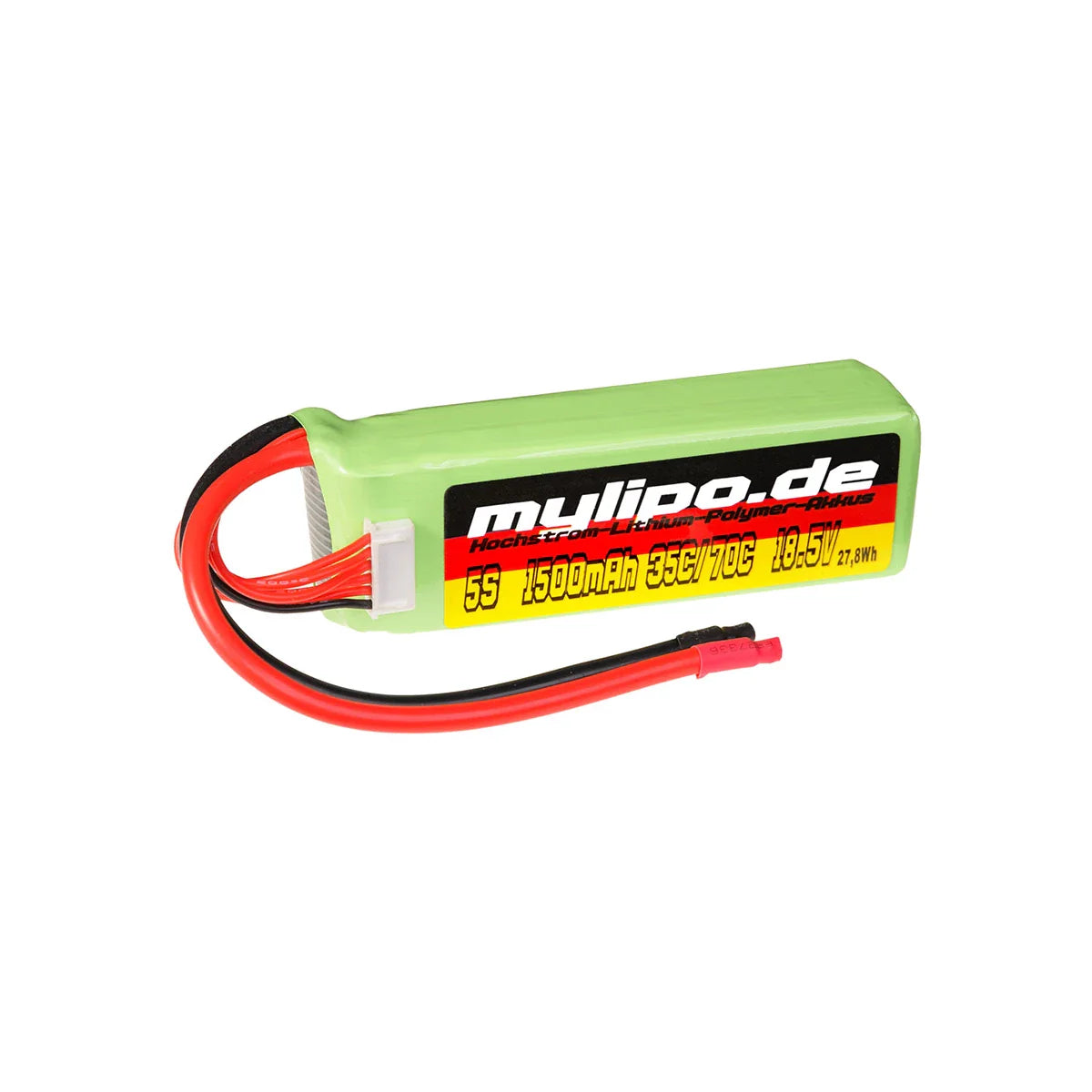 MyLipo Lipo Akku 1500mAh 18,5V 5S 35C/70C - LiPo24.de