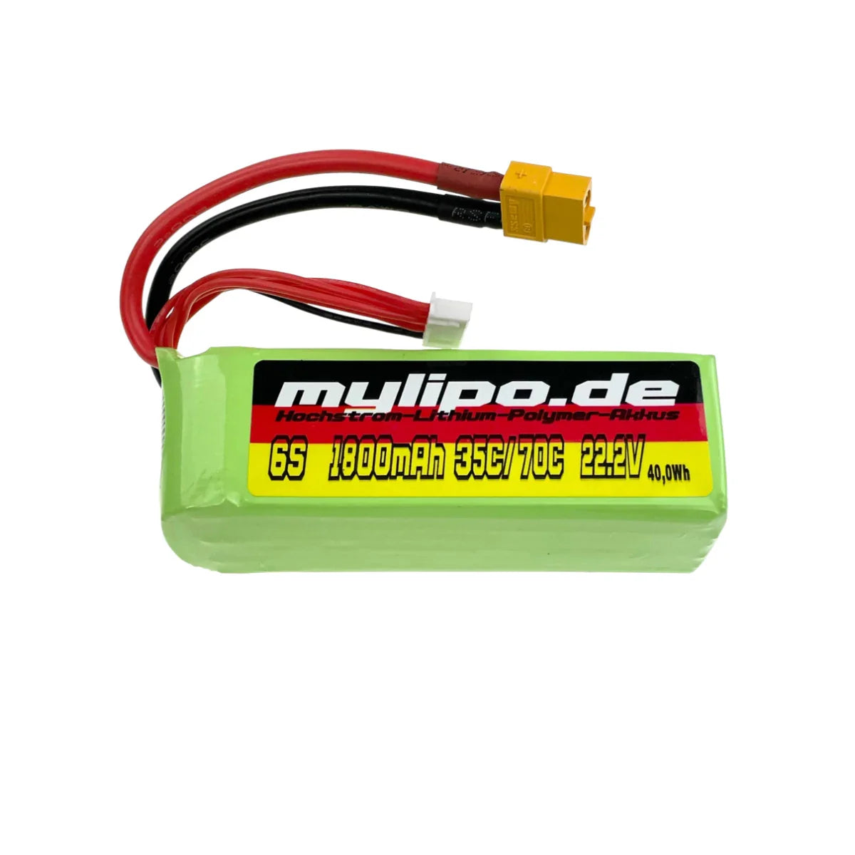 Mylipo Lipo Akku 1800mAh 22,2V 35C/70C WARP 360/Goblin 380 - LiPo24.de