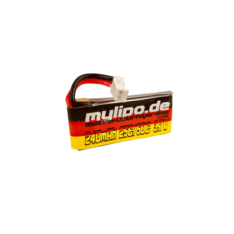 MyLipo LiPo Akku 240mAh 3,7V 25C/50C BLADE MCPX / Nano QX 3D - LiPo24.de