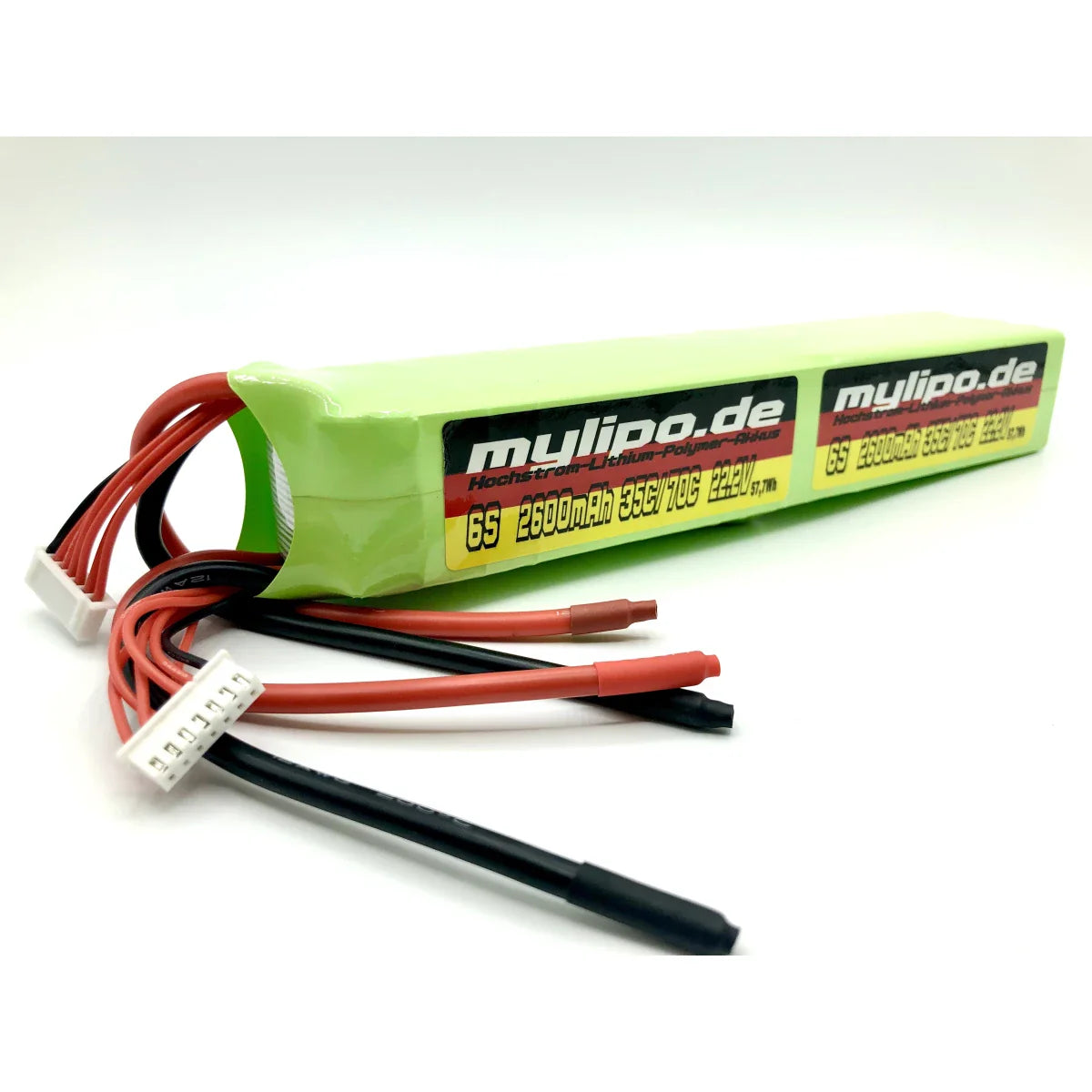 Mylipo Lipo Akku 2600mAh 44,4V 12S 35C/70C kompakt lang geteilt - LiPo24.de