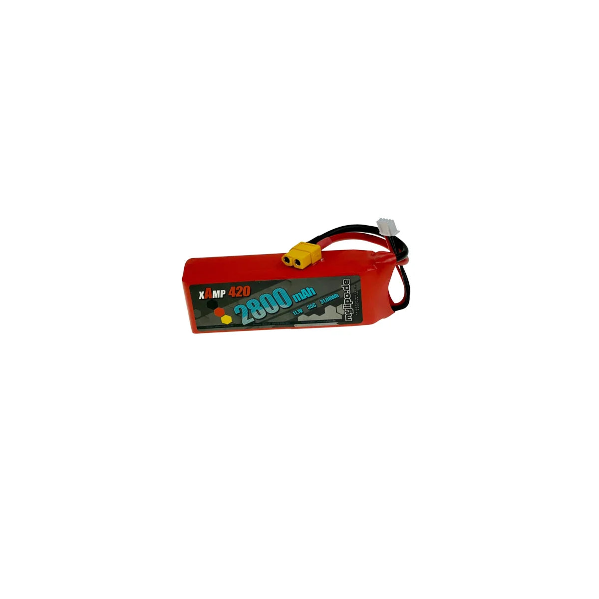 Mylipo Lipo Akku 2800mAh 11,1V 3S 35C/70C XT60 - LiPo24.de