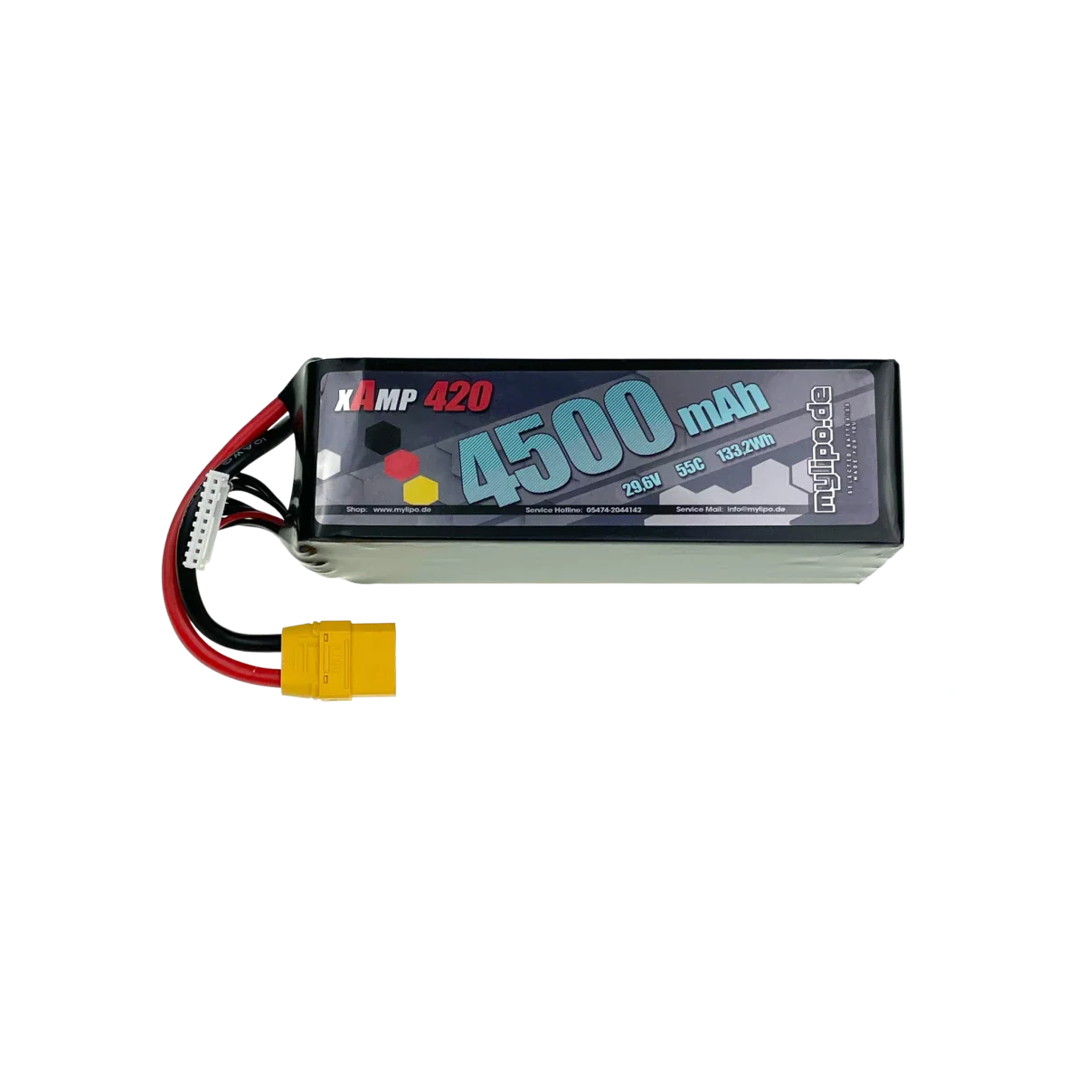 Mylipo Lipo Akku 4500mAh 29,6V 55C XT90 - LiPo24.de