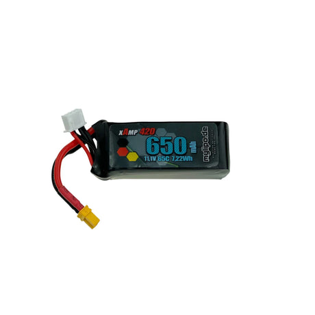 Mylipo Lipo Akku 650mAh 11,1V 3S 65C/130C XT30 Logo200/OMP-M2 - LiPo24.de