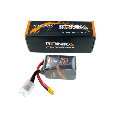 Bonka Lipo Akku 850mAh 14,8V 4S 120C FPV XT30