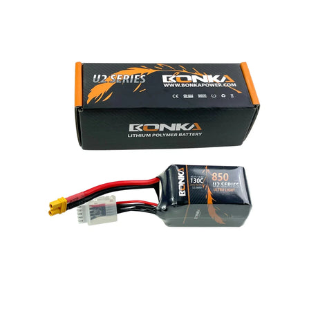 Bonka 4S 850mAh 14,8V 4S 130C FPV XT30 Lipo Akku