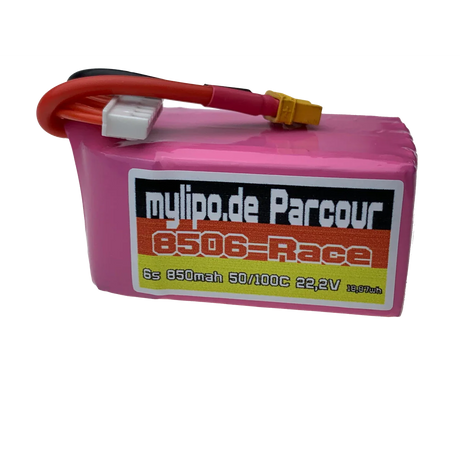 Mylipo Lipo Akku 850mAh 22,2V 6S 50C FPV Parcour XT30 - LiPo24.de