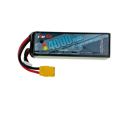 Mylipo Lipo Akku 4000mAh 22,2V 6S 45C XT90 - LiPo24.de