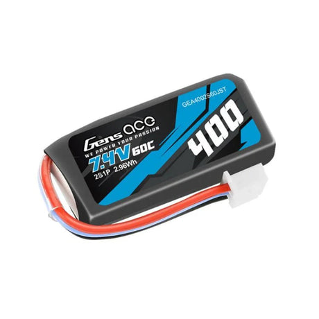 Gens Ace 400 mAh 7,4 V 60 C 2S1P Lipo-Akku mit JST-Stecker - LiPo24.de