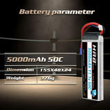 HRB 3S 5000mAh 11,1V 50C EC5 LiPo Akku - LiPo24.de