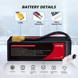 HRB Premium Line 4S 9500mAh 14.8V 120C XT90 LiPo Akku