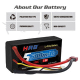 HRB 2S 5500mAh 7,6V 120C  DEAN Hardcase - LiPo24.de