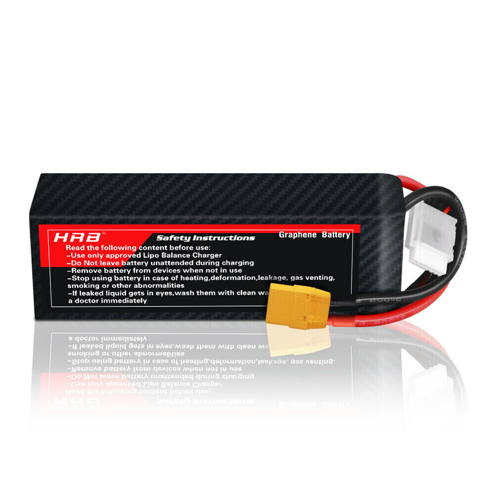 HRB 6S 5000mAh 22,2V 100C XT90 Graphene Lipo Akku (2 St.) - LiPo24.de