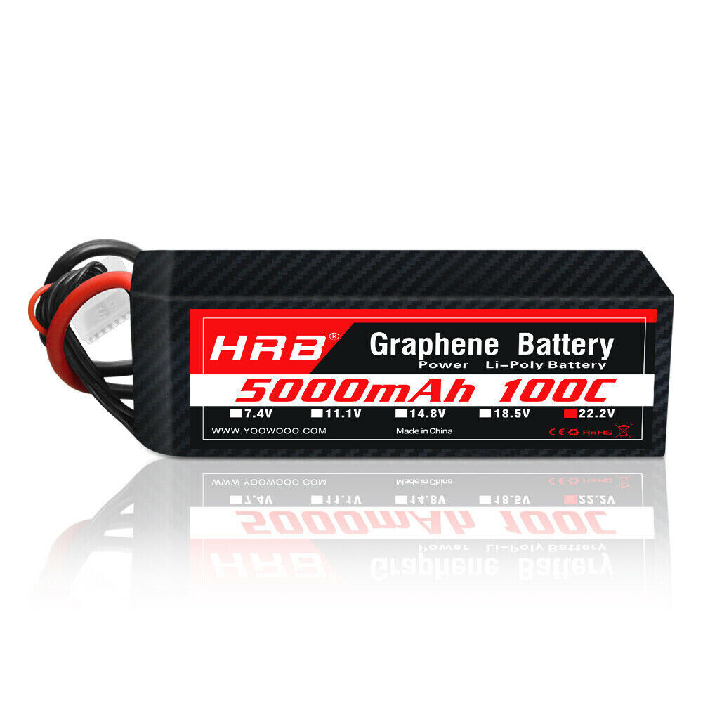 HRB 6S 5000mAh 22,2V 100C XT90 Graphene Lipo Akku (2 St.) - LiPo24.de