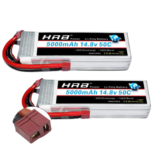 HRB 4S 5000mAh 14,8V 50C Dean T (2 St.) - LiPo24.de