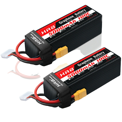 HRB 6S 5000mAh 22,2V 100C XT90 Graphene Lipo Akku (2 St.) - LiPo24.de