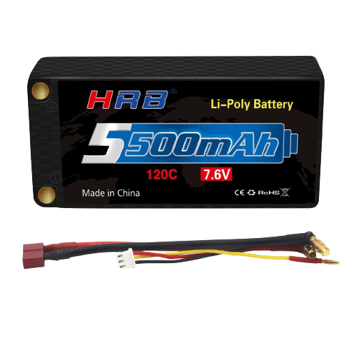 HRB 2S 5500mAh 7,6V 120C  DEAN Hardcase - LiPo24.de