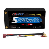 HRB 2S 5500mAh 7,6V 120C  DEAN Hardcase - LiPo24.de