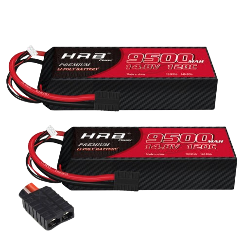 HRB Premium 4S 9500mAh 14.8V 120C TRX (2 Stück)