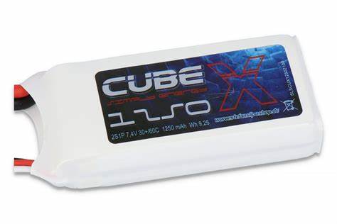 SLS X-CUBE 1250MAH 2S1P 7,4V 30C/60C - LiPo24.de