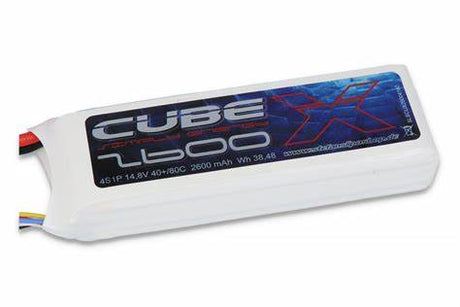 SLS X-CUBE 2600MAH 4S1P 14,8V 40C/80C - LiPo24.de