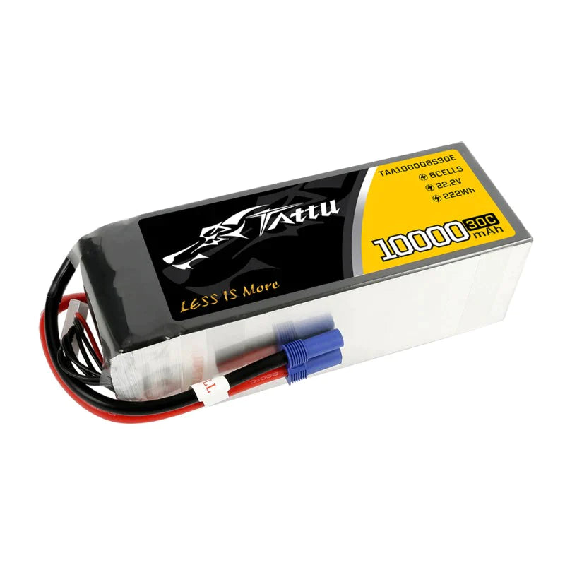 Tattu 10000mAh 22,2 V 30 C 6S1P Lipo-Akkupack mit XT90-S - LiPo24.de