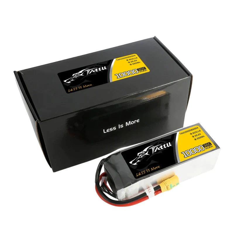 Tattu 10000mAh 22,2 V 30 C 6S1P Lipo-Akkupack mit XT90-S - LiPo24.de