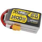 Tattu R-Line Version 5.0 1400mAh 22.2V 150C 6S1P Lipo Akkupack XT60 - LiPo24.de