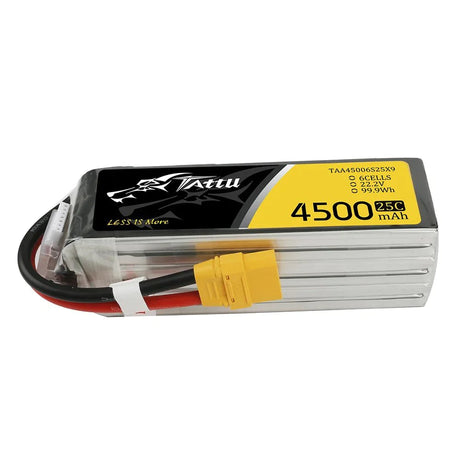 Tattu 4500mAh 22.2V 25C 6S1P Lipo Akku mit XT90 - LiPo24.de