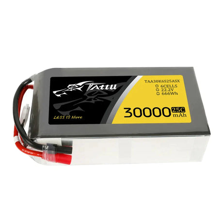 Tattu 30000mAh 22,2V 25C 6S1P Lipo Akkupack mit AS150+XT150 - LiPo24.de