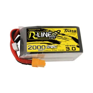 Tattu R-Line Version 3.0 2000mAh 14.8V 120C 4S1P Lipo Akku mit XT60 Stecker - LiPo24.de