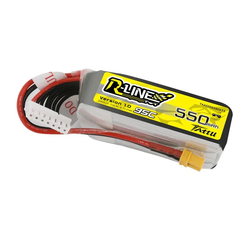 Tattu R-Line 550mAh 22.2V 6S1P 95C Lipo Akku mit XT30 - LiPo24.de