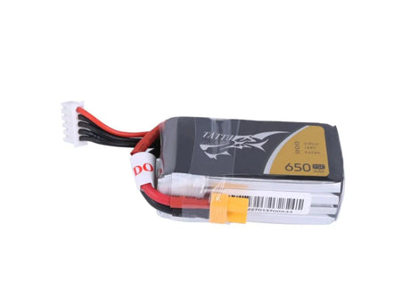 Tattu 650mAh 4S1P 75C 14.8V Lipo Akku mit XT30 Stecker - LiPo24.de