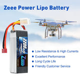 Zeee 4S Lipo Akku 2200mAh 14.8V 50C Soft Case T Stecker (2 St.) - LiPo24.de