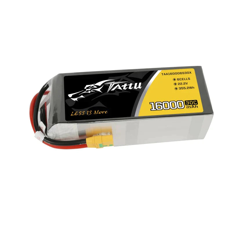 Tattu 16000 mAh 22,2 V 30 C 6S1P LiPo-Akkupack mit XT90-S - LiPo24.de